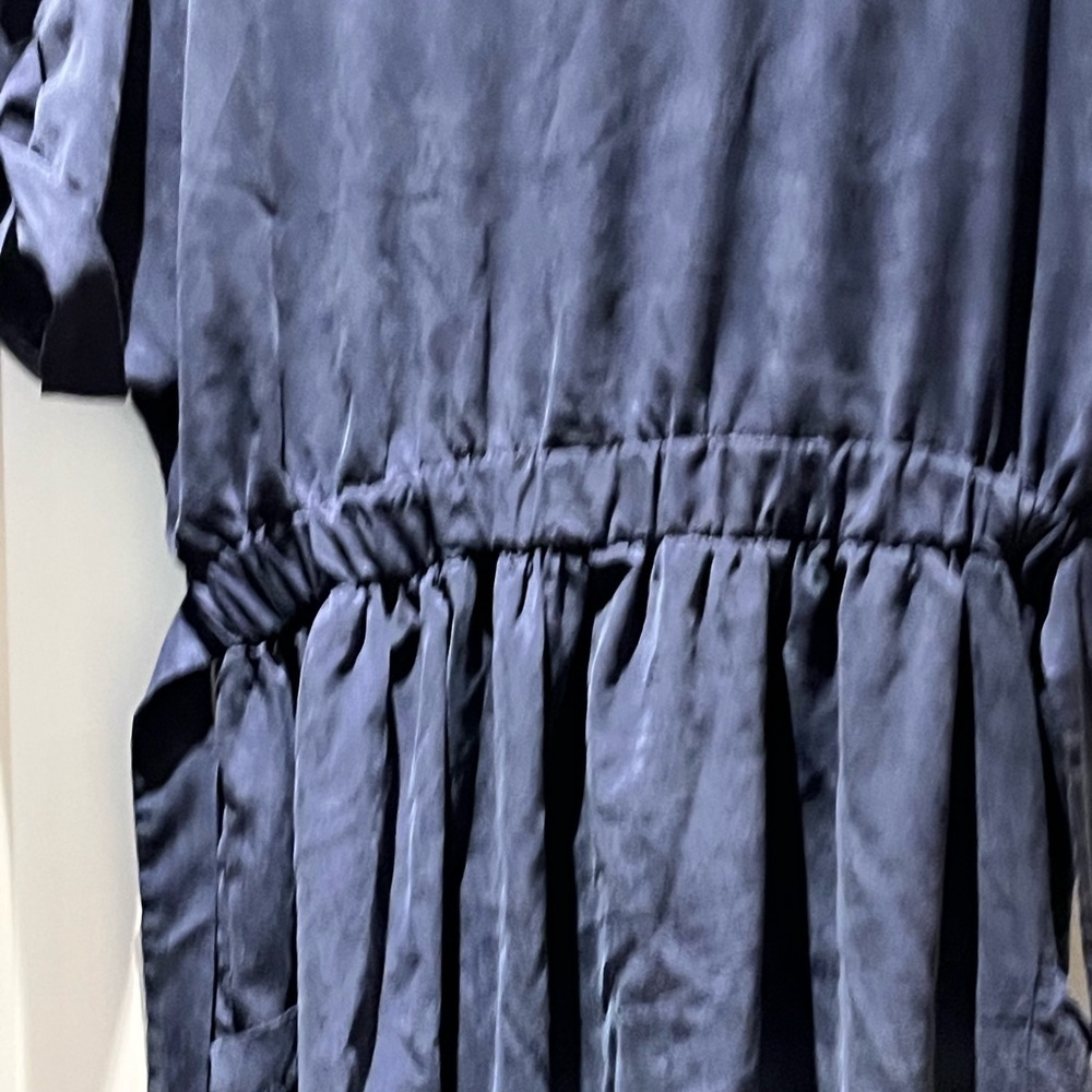 SOLD Celtic & Co. Navy Sustainable Lyocell Midi Dress - Picture 8 of 13